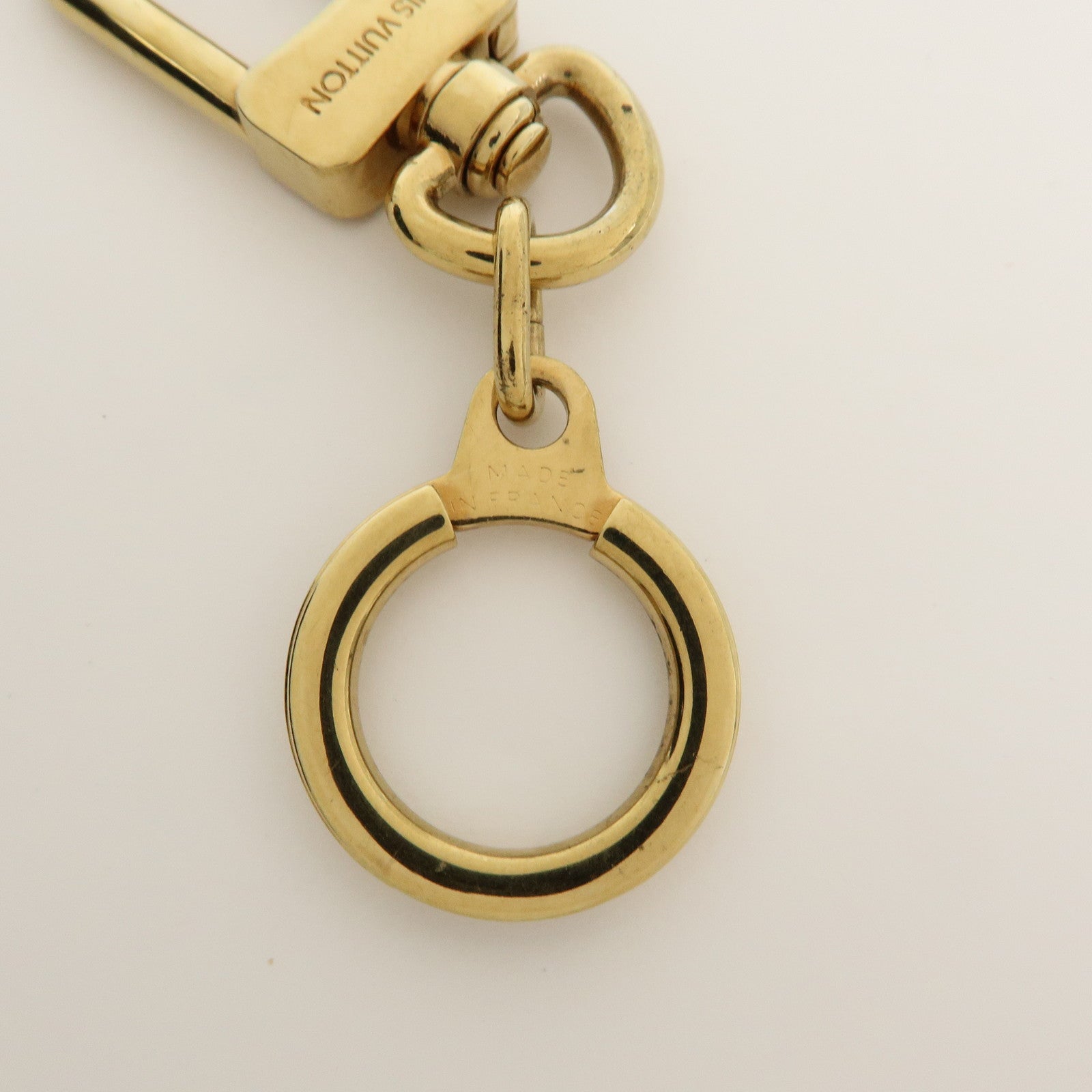 Louis Vuitton Set of 2 Anocles Key Chain Bag Charms Gold M62694