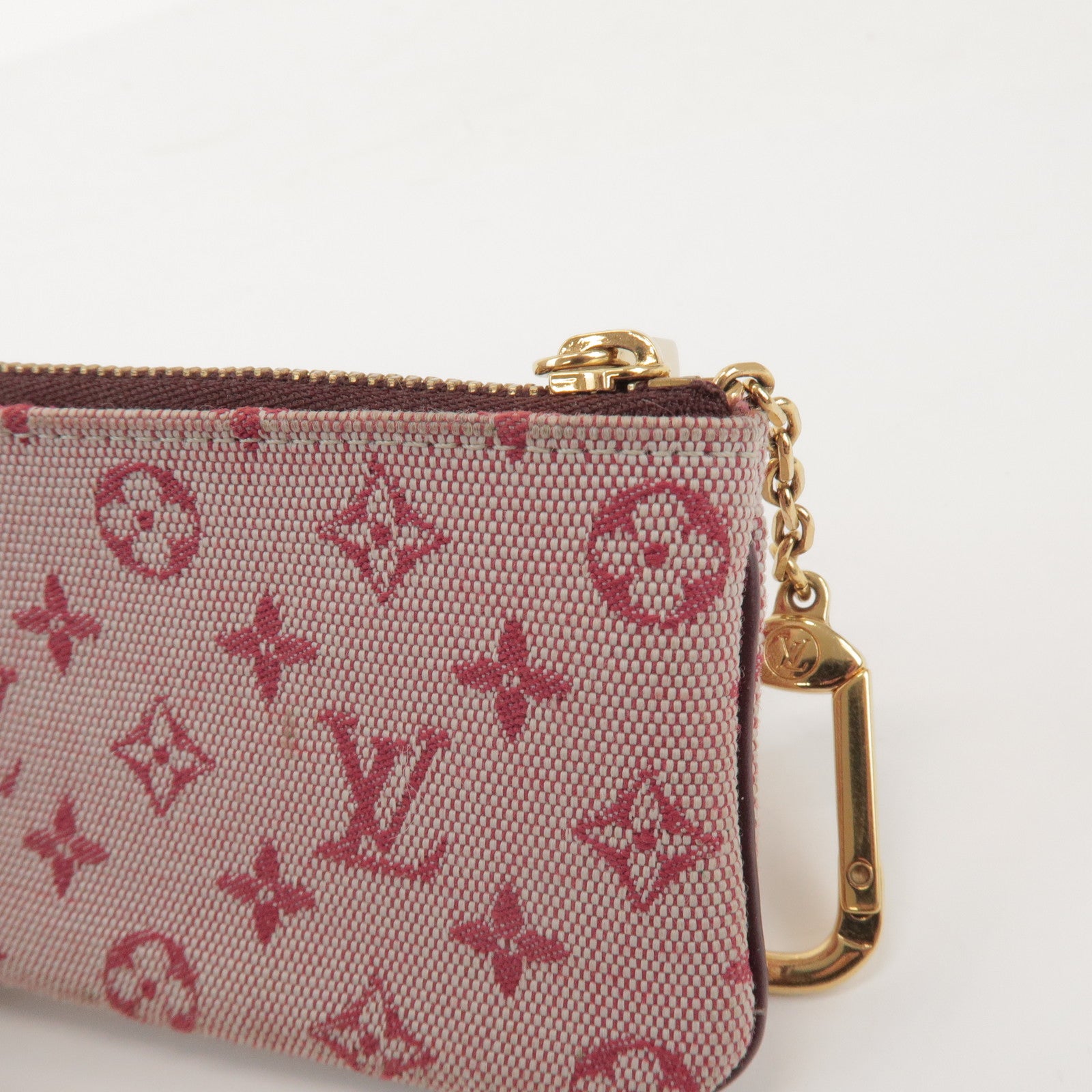 Louis Vuitton Monogram Mini Pochette Cles Coin Case Cerise M92238
