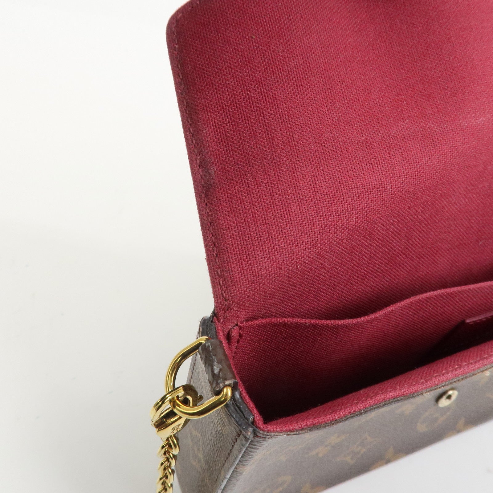 Louis Vuitton Monogram Pochette Felicie Shoulder Bag Brown M61276