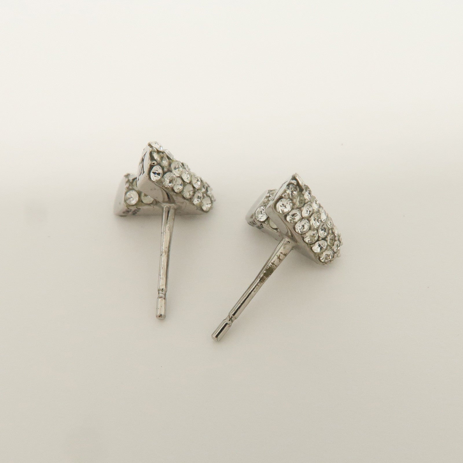 Louis Vuitton Essential V Strass Metal Earrings Silver M67316