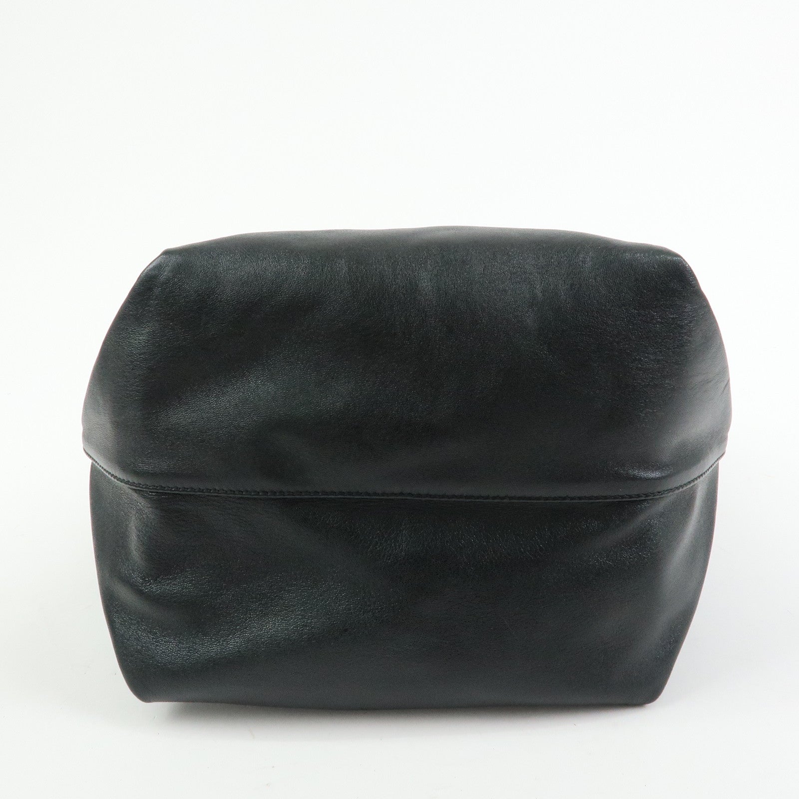 SAINT LAURENT PARIS Teddy Leather Chain Shoulder Bag Black 538447