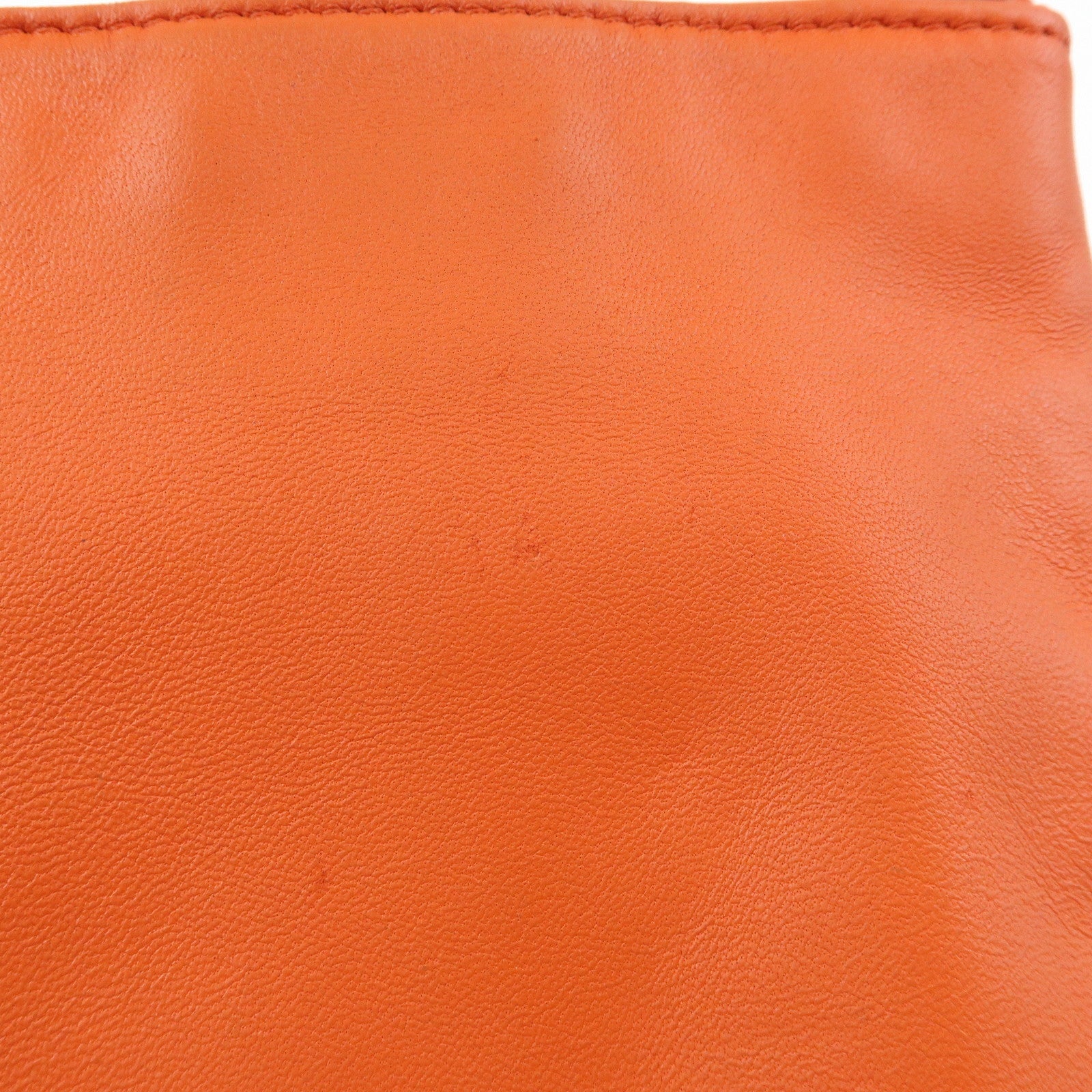 LOEWE Anagram Nappa Leather Mini Shoulder Crossbody Bag Orange