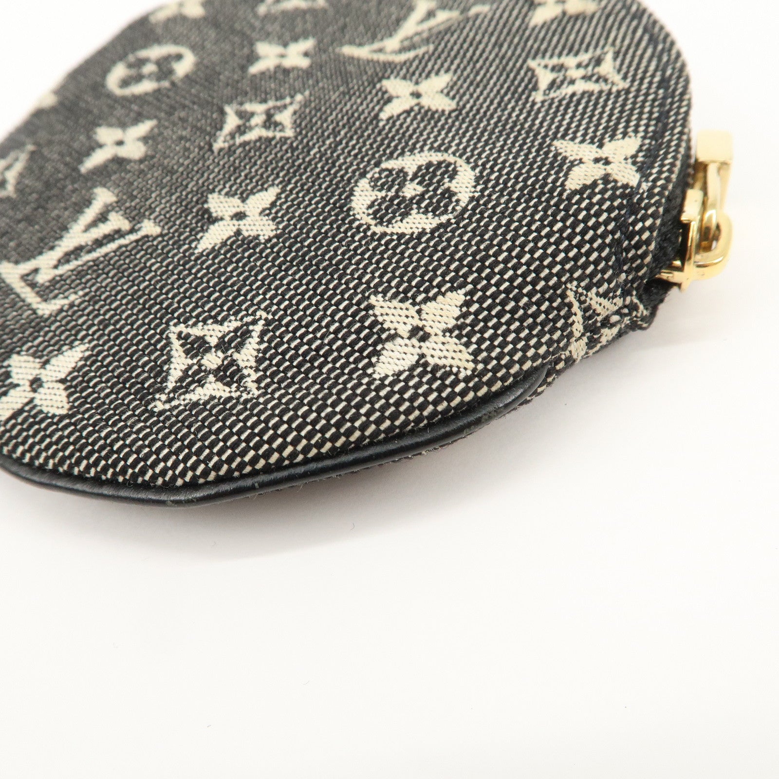 Louis Vuitton Monogram Mini Lin Porte Monnaie Round Coin Case M92453 Used