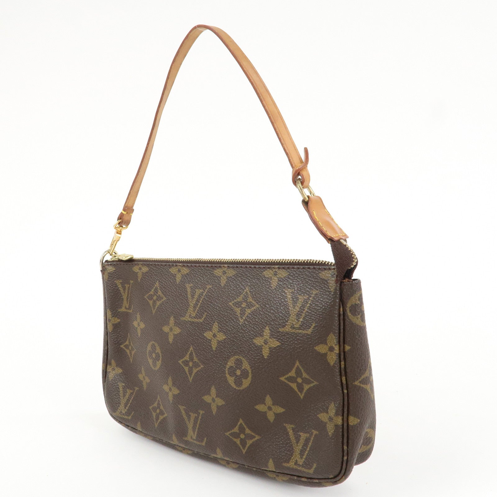 Louis Vuitton Monogram Pochette Accessoires Hand Bag M51980 Used