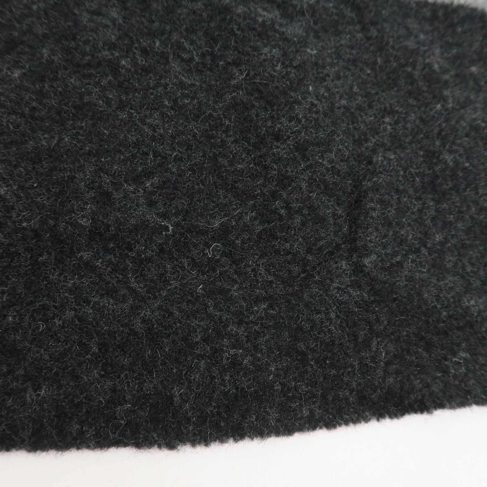 Christian Dior Logo Wool Cashmere Scarf Black Gray