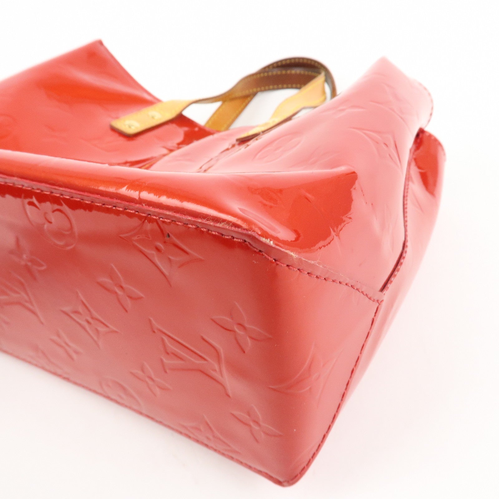 Louis Vuitton Monogram Vernis Lead PM Hand Bag Pomme d'Amour M91990