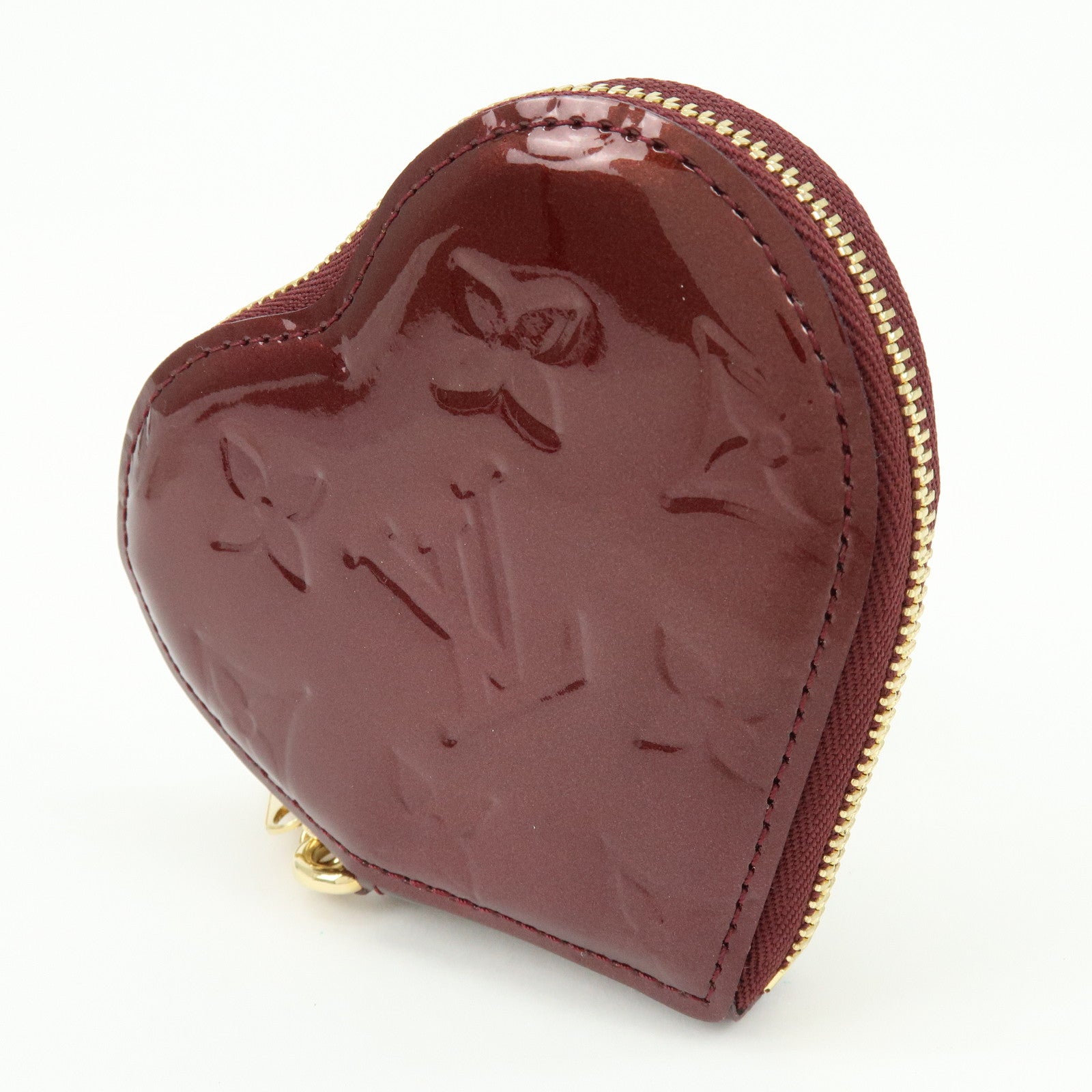 Louis Vuitton Monogram Vernis Porte Monnaie Coeur Coin Case M91480