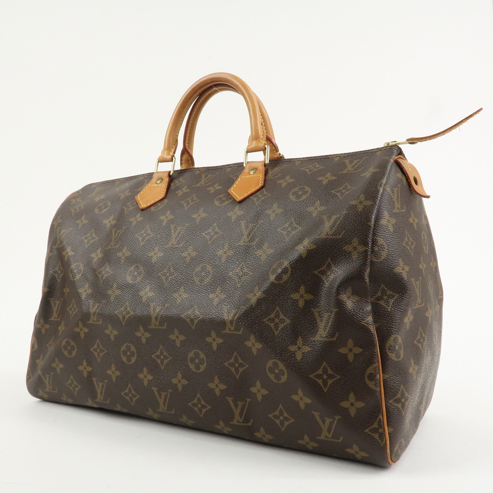 Louis Vuitton Monogram Speedy 40 Hand Bag Boston Bag Brown M41522