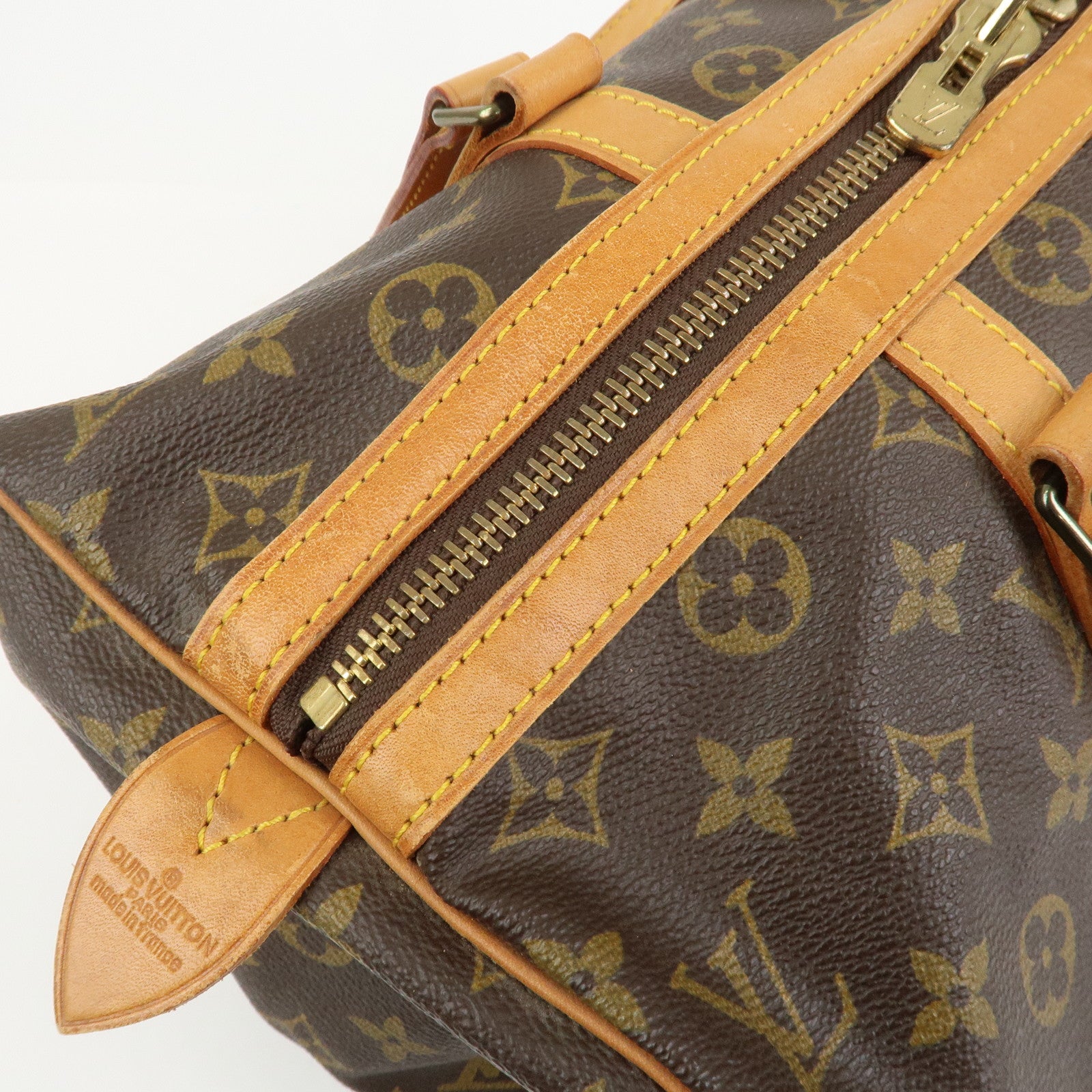 Louis Vuitton Monogram Sac Souple 35 Boston Bag Brown M41626