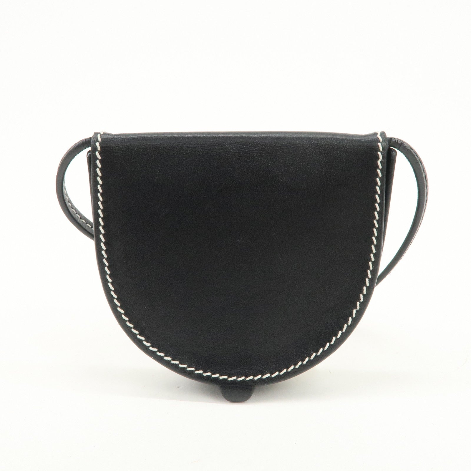 LOEWE Anagram Leather Mini Heel Shoulder Strap Pouch Coin Case