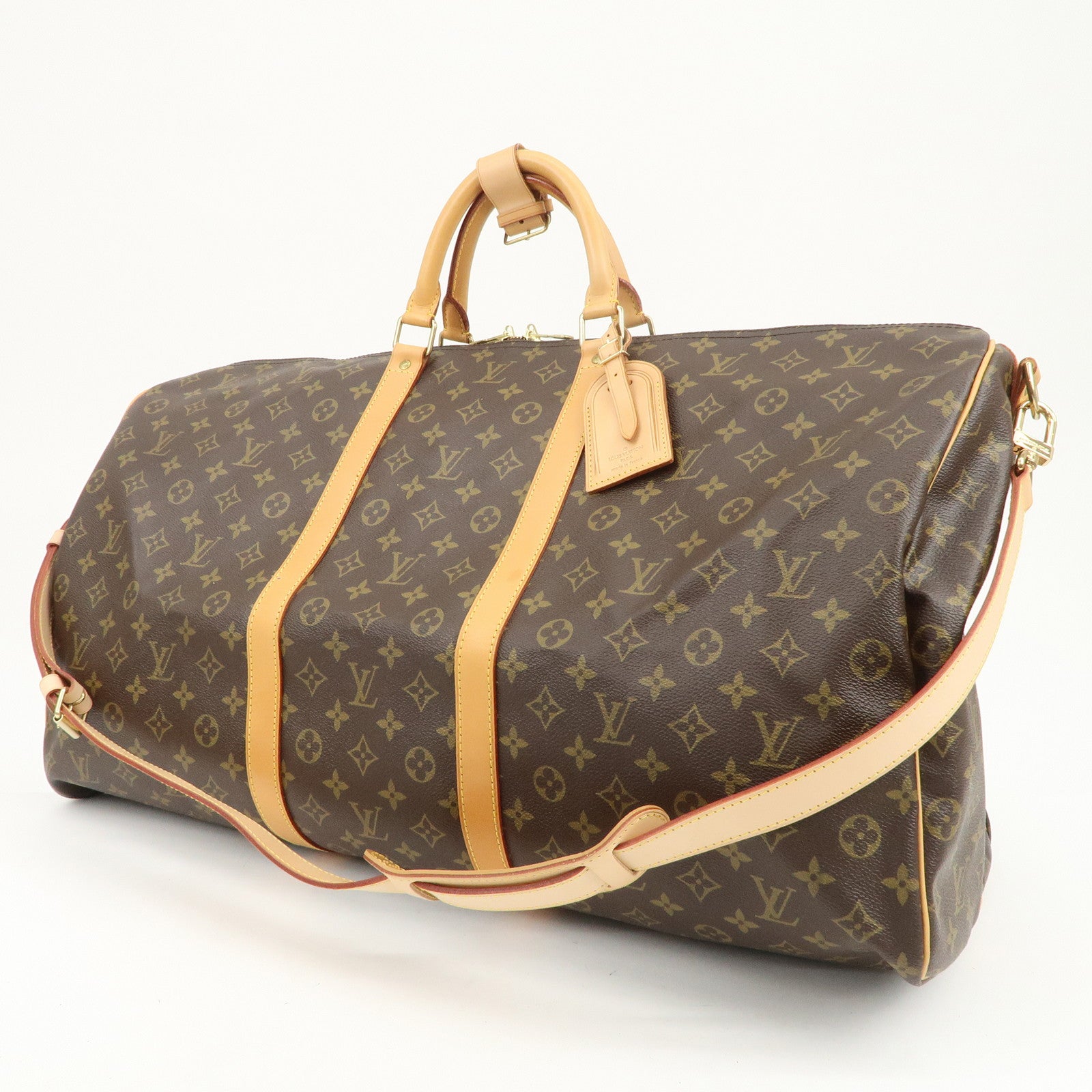 Louis Vuitton Monogram Keep All Bandouliere 60 Boston Bag M41412