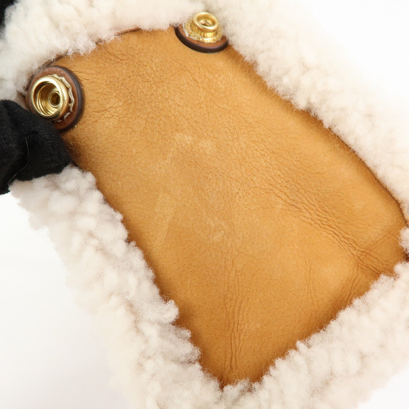 TORY BURCH Double T Ella Mouton Leather 2Way Hand Shoulder Bag