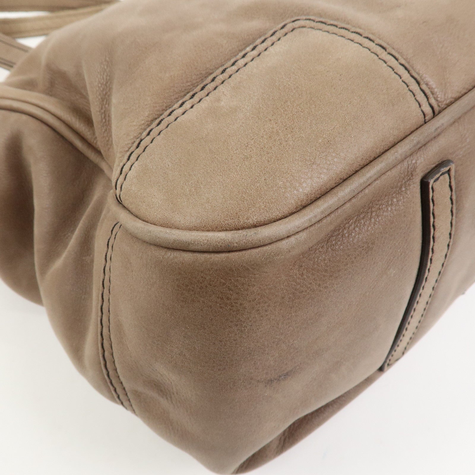 LOEWE Anagram Bolso Leather 2Way Bag Shoulder Bag Light Brown