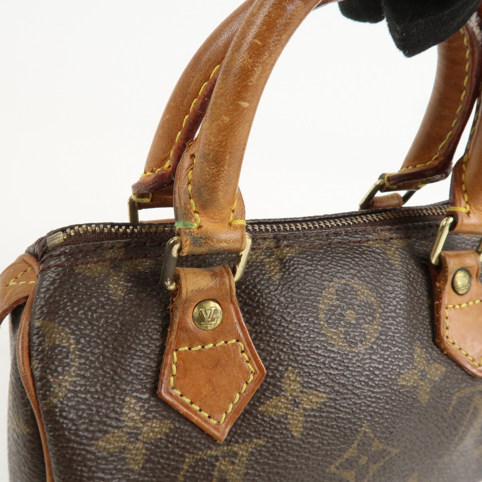 Louis Vuitton Monogram Mini Speedy & Strap Brown M41534 J75010