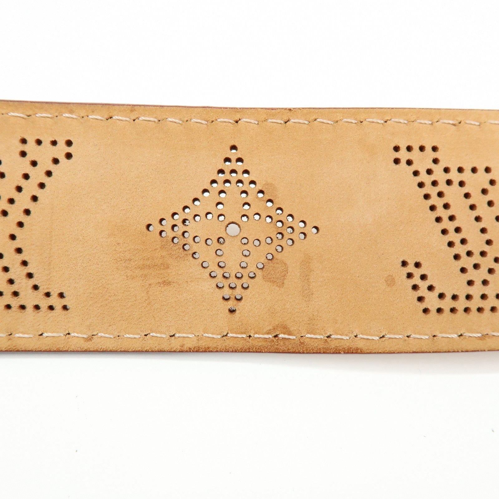 Louis Vuitton Monogram Ceinture Perforee Belt 90/36 Brown M6939