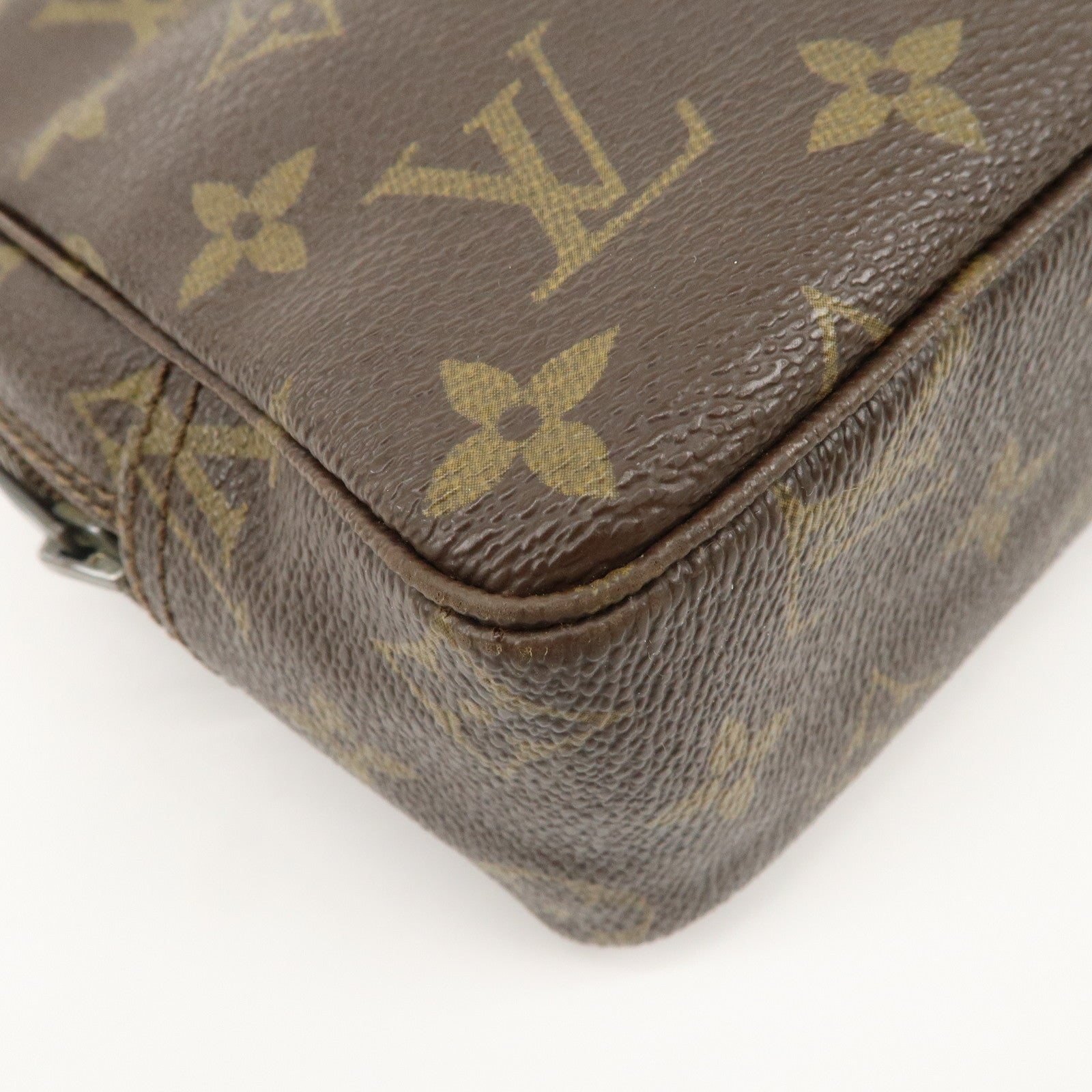 Louis Vuitton Monogram Trousse Toilette 23 Pouch Brown M47524 Used