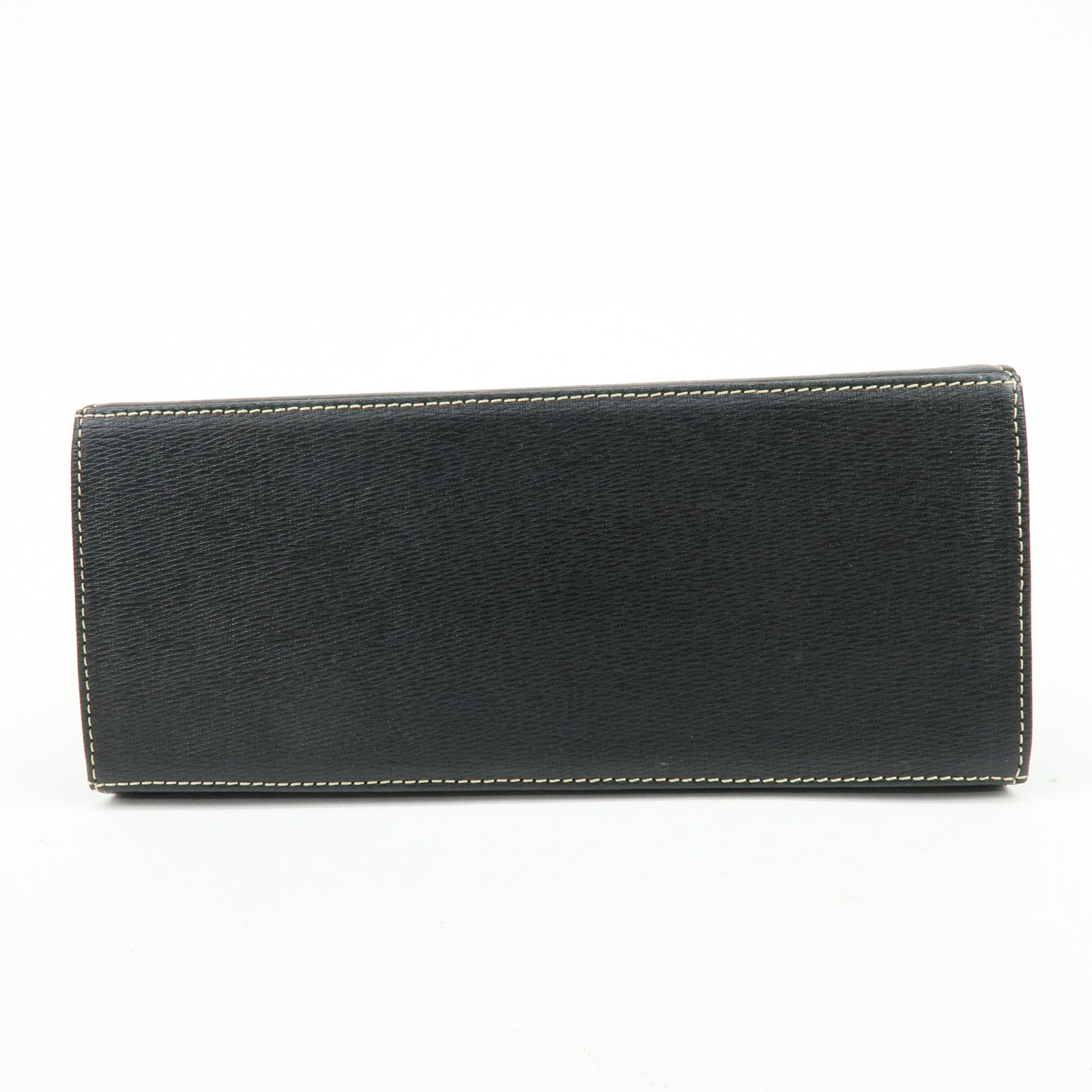 BURBERRY Logo Leather Hand Bag Black