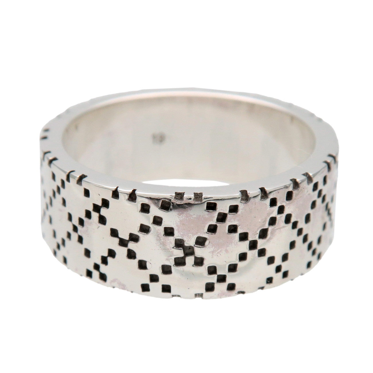 GUCCI Diamante Sherry Ring SV925 Silver #19 US8.5 EU58 HK19