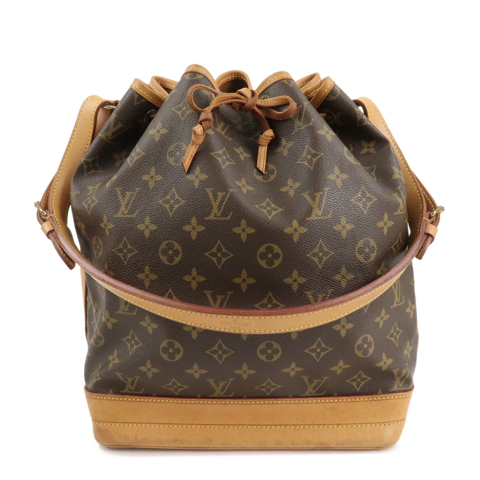 Louis Vuitton Monogram Noe Shoulder Bag Hand Bag Brown M42224 Used