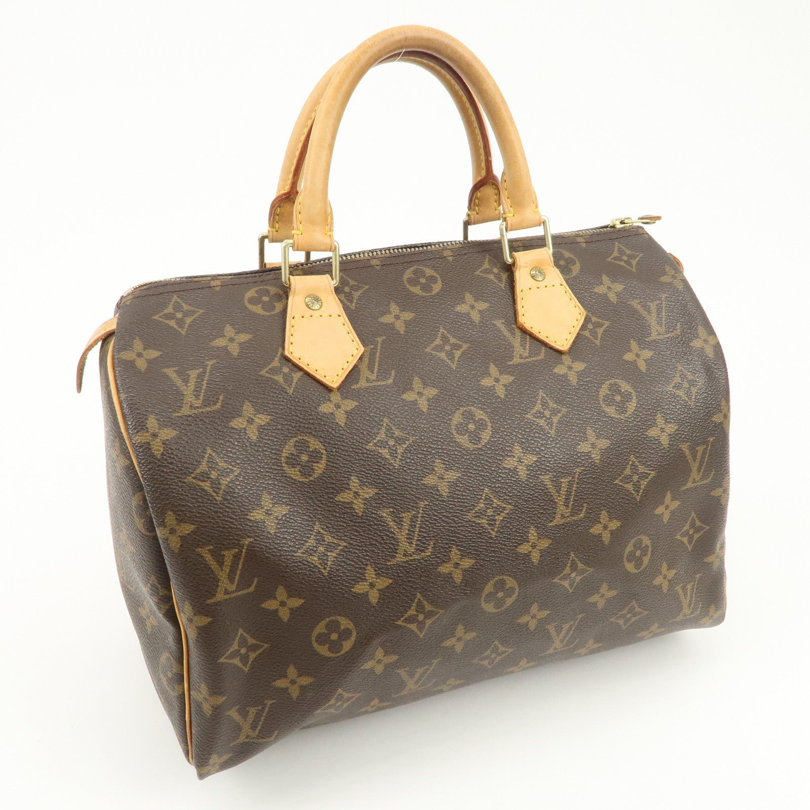 Louis Vuitton Monogram Speedy 30 Boston Bag Hand Bag Brown M41526