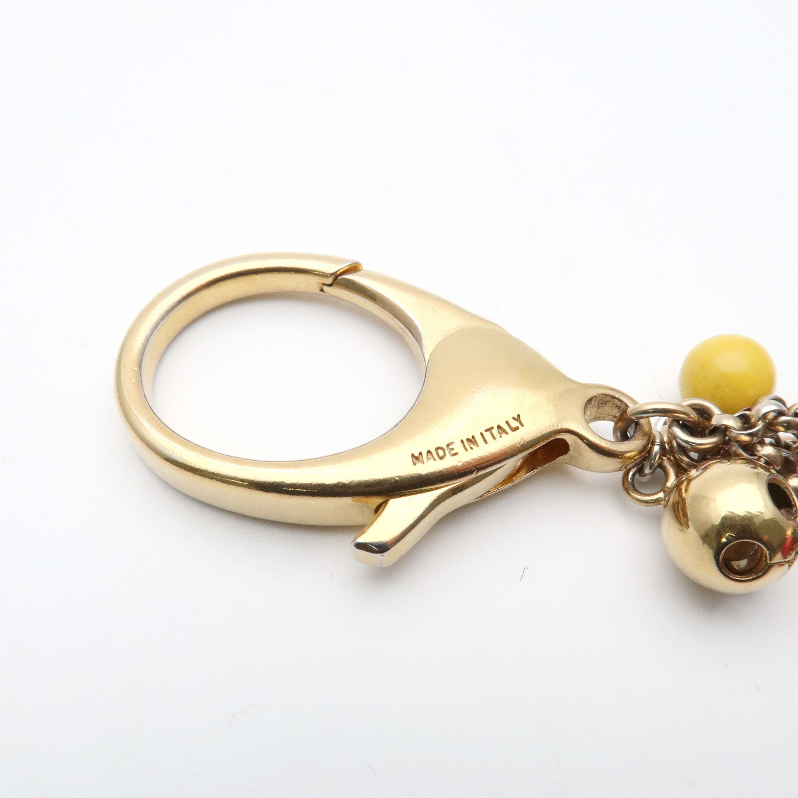 Louis Vuitton Porte Cles Grelots Bag Charm Gold Multicolor M62227