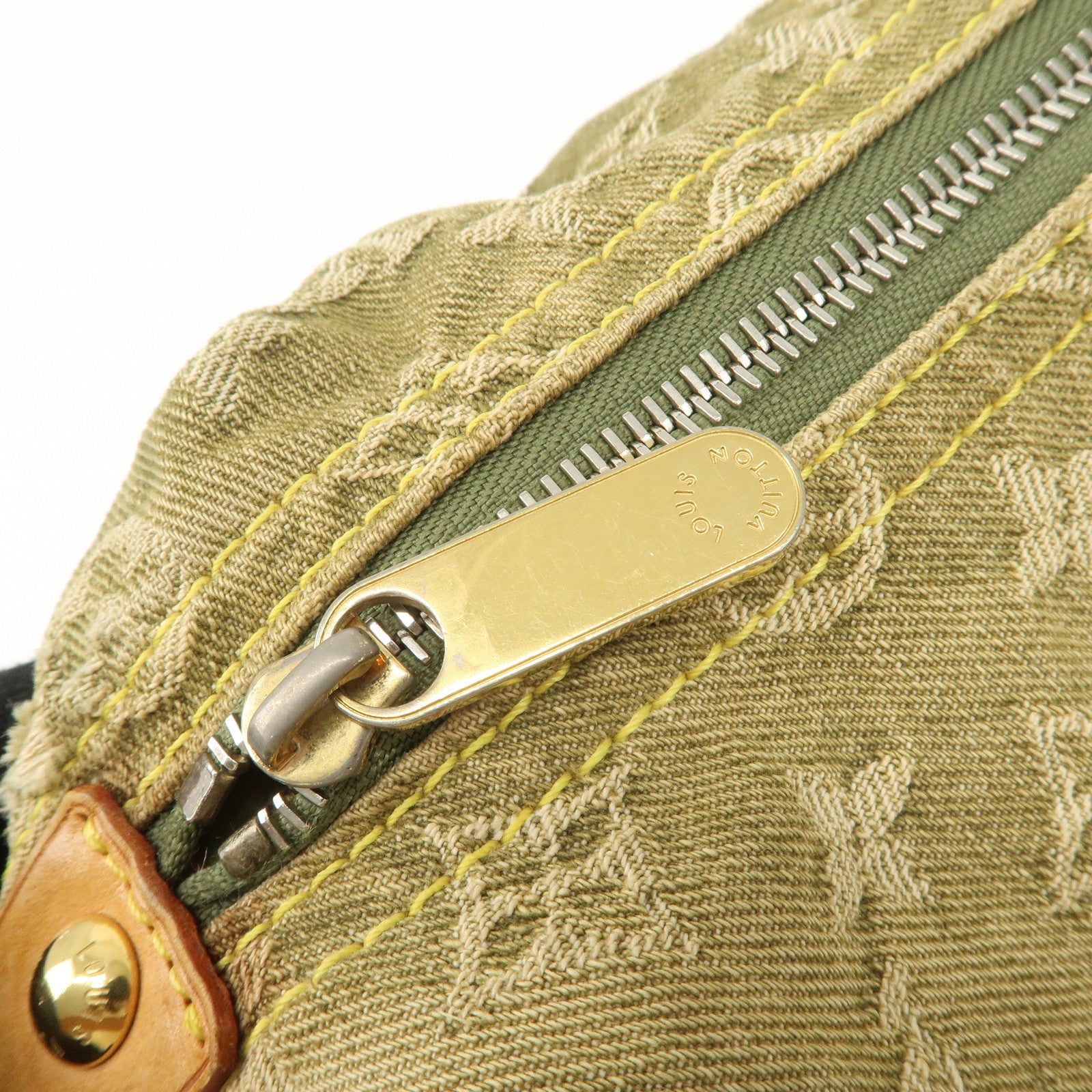 Louis Vuitton Monogram Denim Baggy GM Shoulder Bag Lichen M95211