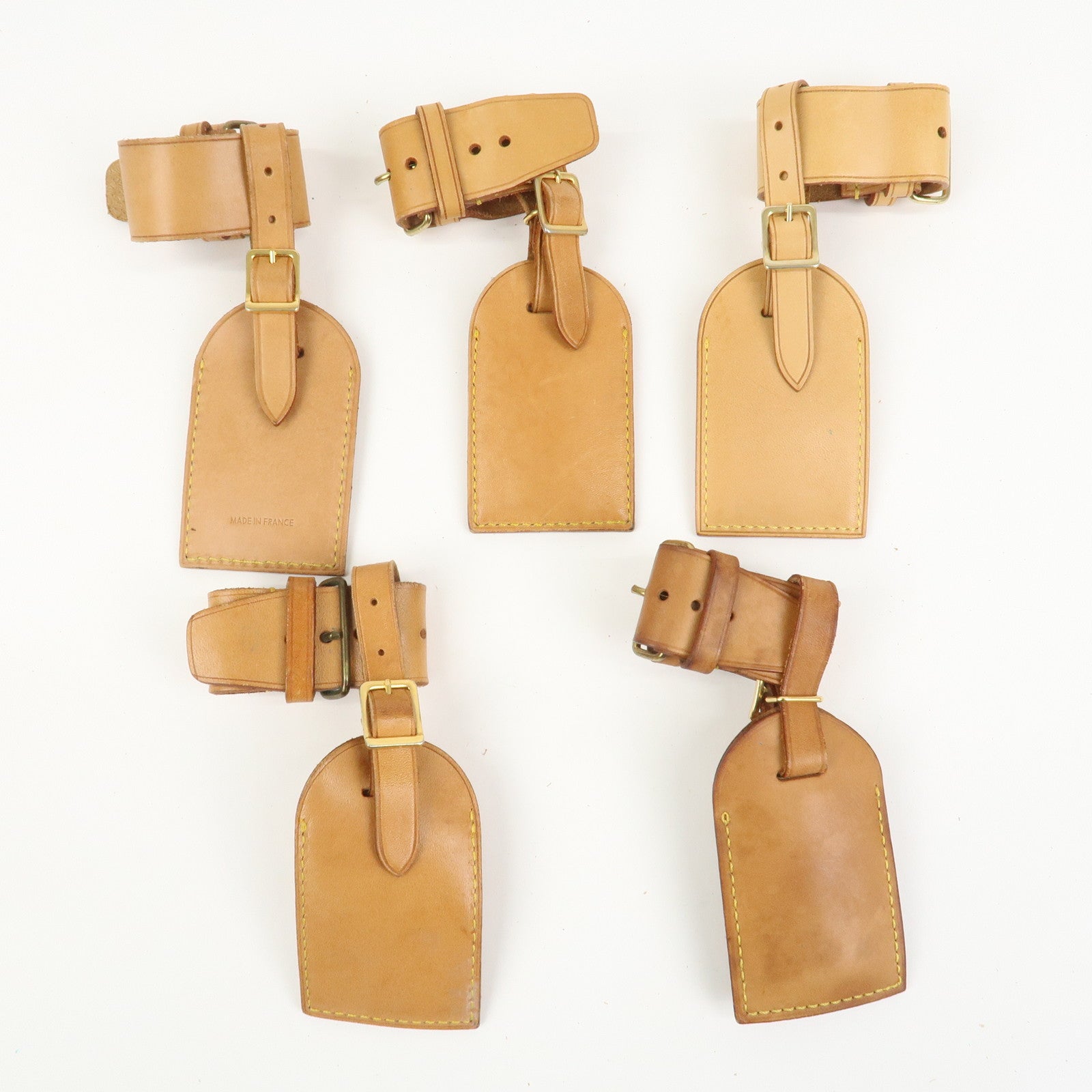 Louis Vuitton Set Of 20 Leather Name Tag & Poignet