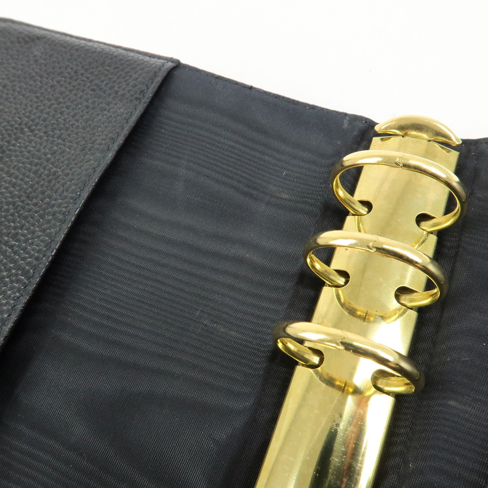 CHANEL COCO Mark Caviarskin Agenda Cover Planner Cover Black