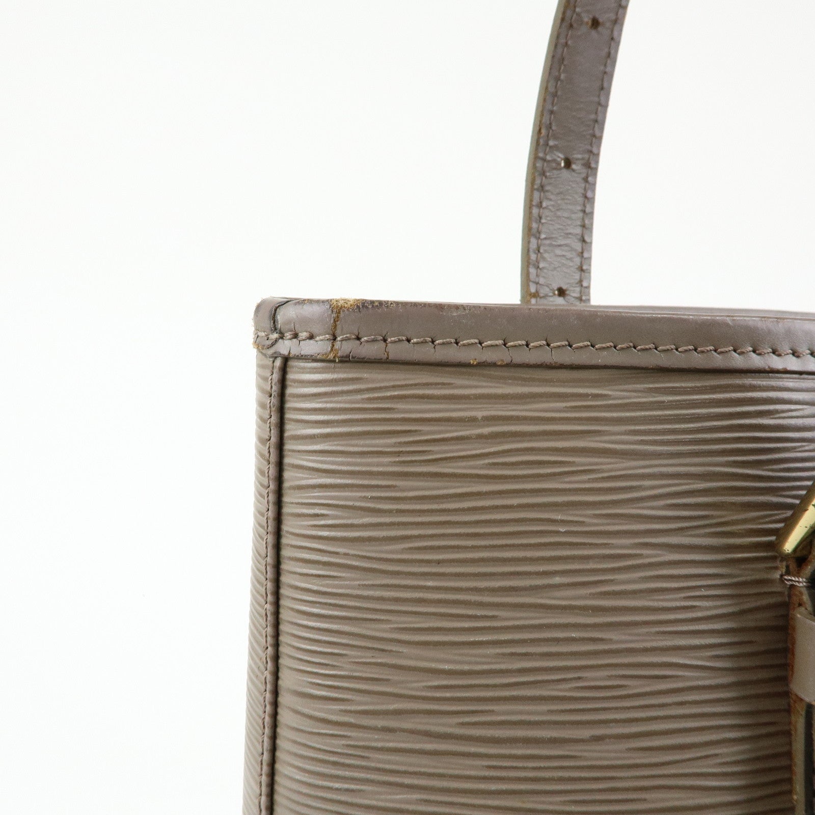 Louis Vuitton Epi Leather Bucket GM Tote Bag Shoulder Bag Gris