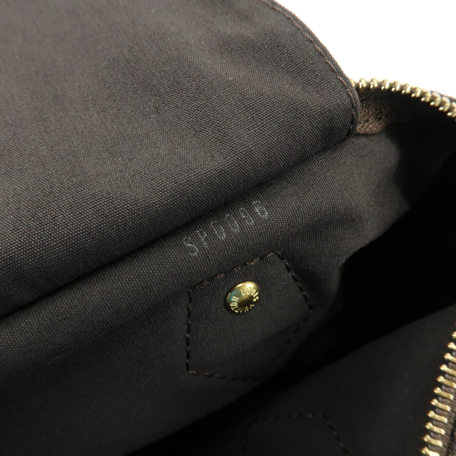 Louis Vuitton Monogram Mini Lin Speedy 30 Boston Bag Ebene M95224