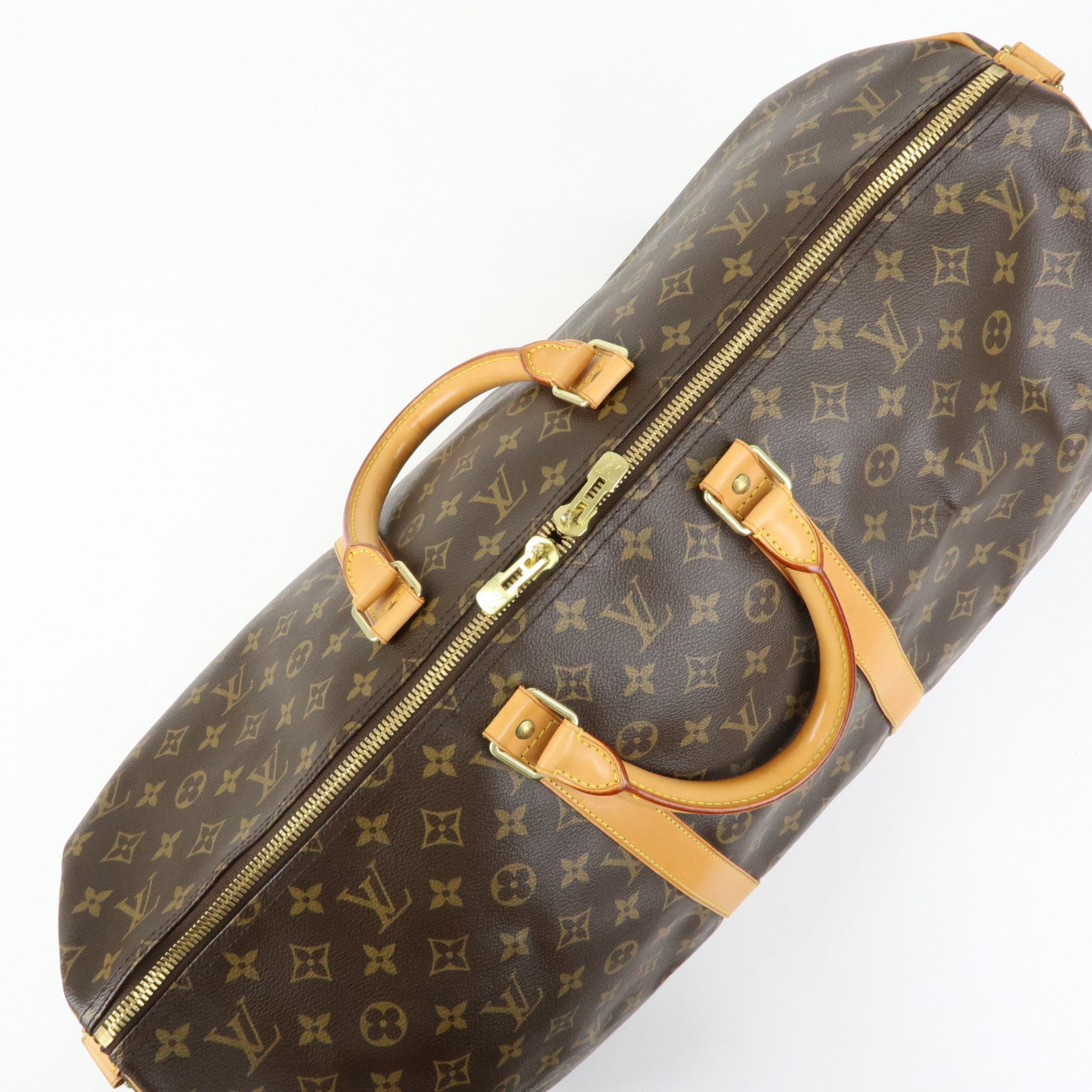 Louis Vuitton Monogram Keep All Bandouliere 55 Boston Bag M41414