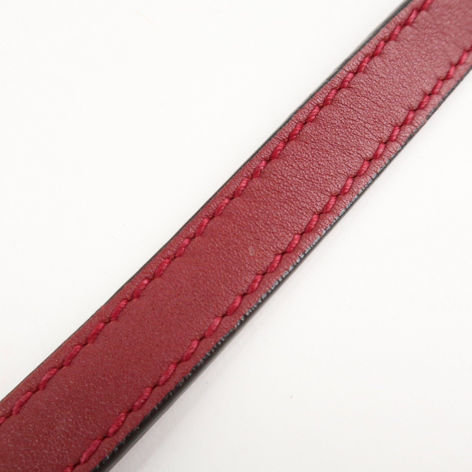 GUCCI Micro Guccissima Leather 2Way Hand Shoulder Bag Red 449654 Used