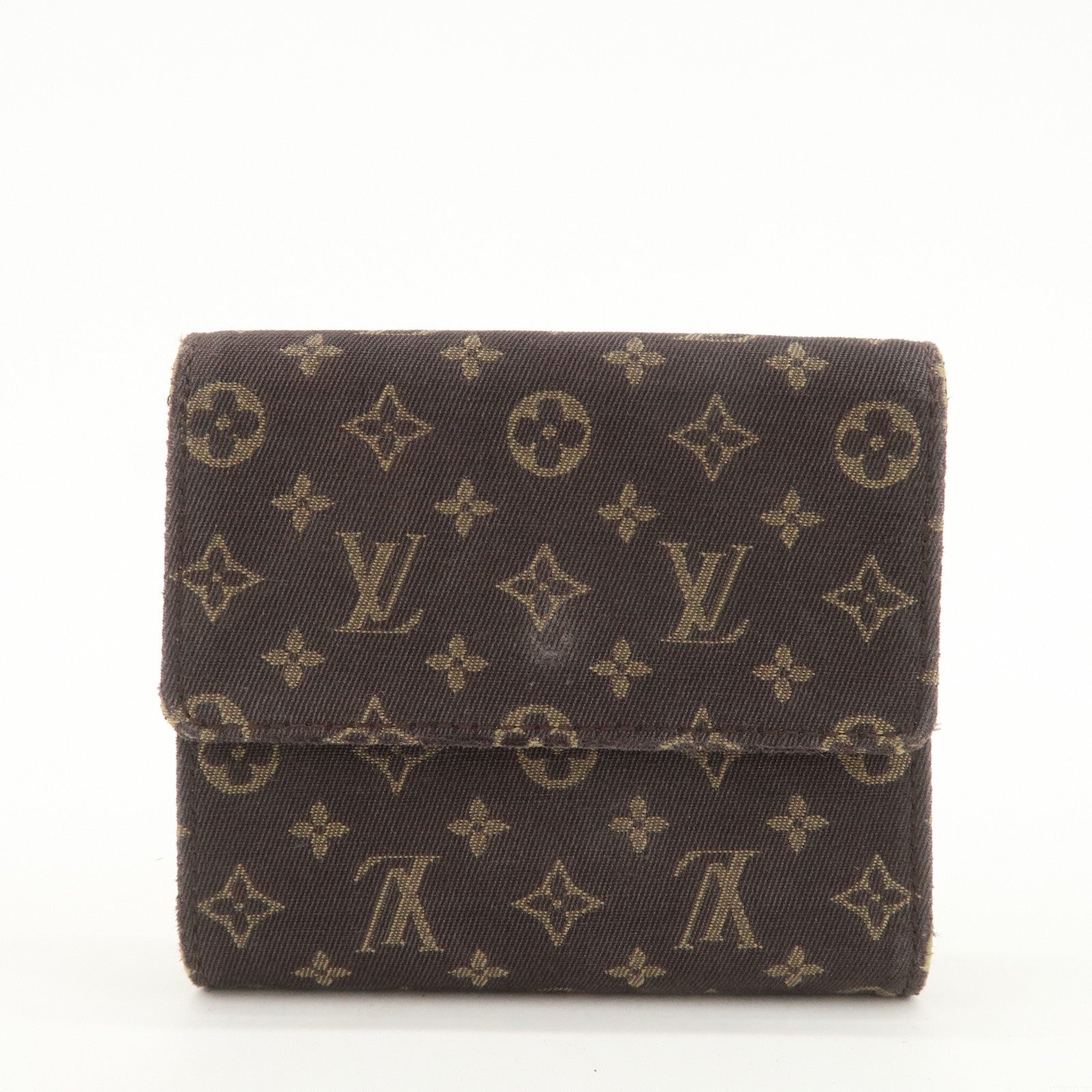 Louis Vuitton Monogram Mini Lin Portefeuille Elise Wallet M95233