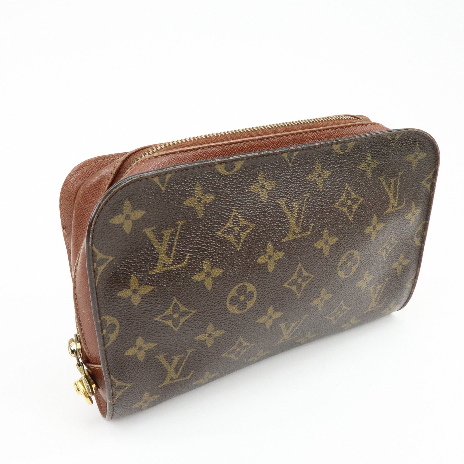 Louis Vuitton Monogram Orsay Clutch Bag Pouch Brown M51790
