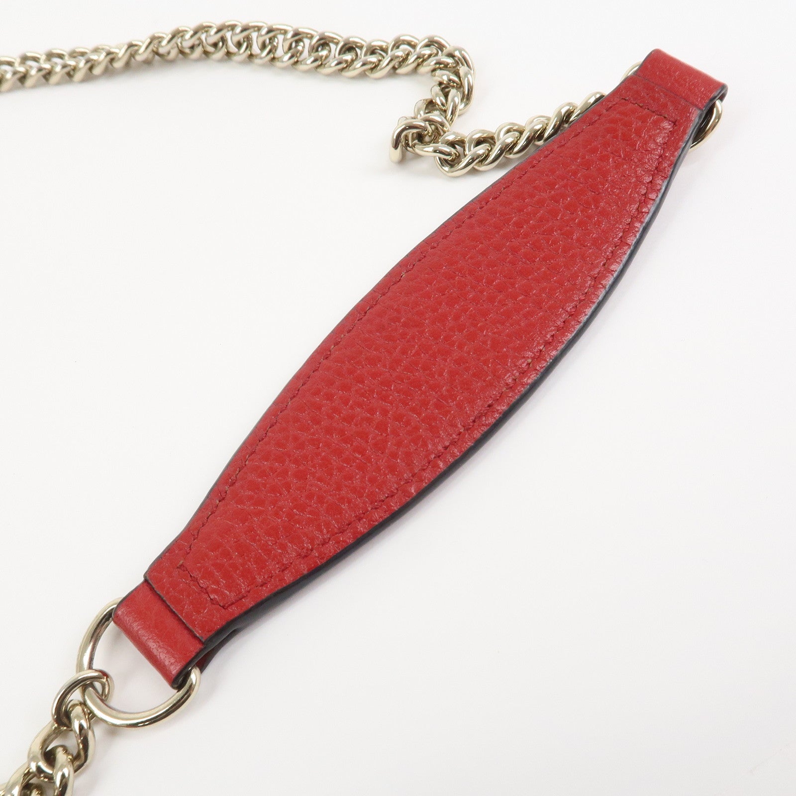 GUCCI SOHO Interlocking G Leather Chain Shoulder Bag Wallet 598211