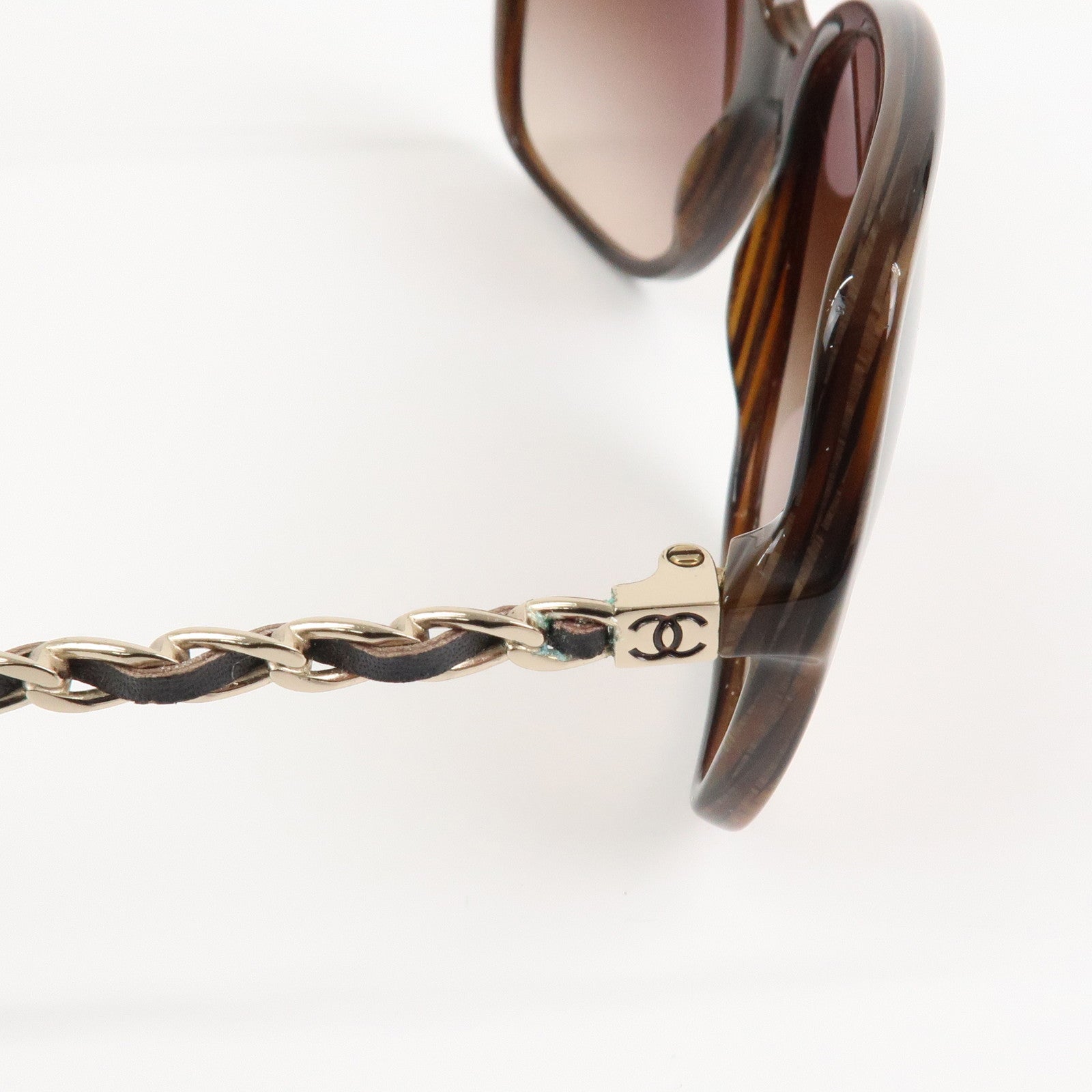 CHANEL COCO Mark Sunglasses c.617/3B 57□17 135 3N Brown 5210-Q