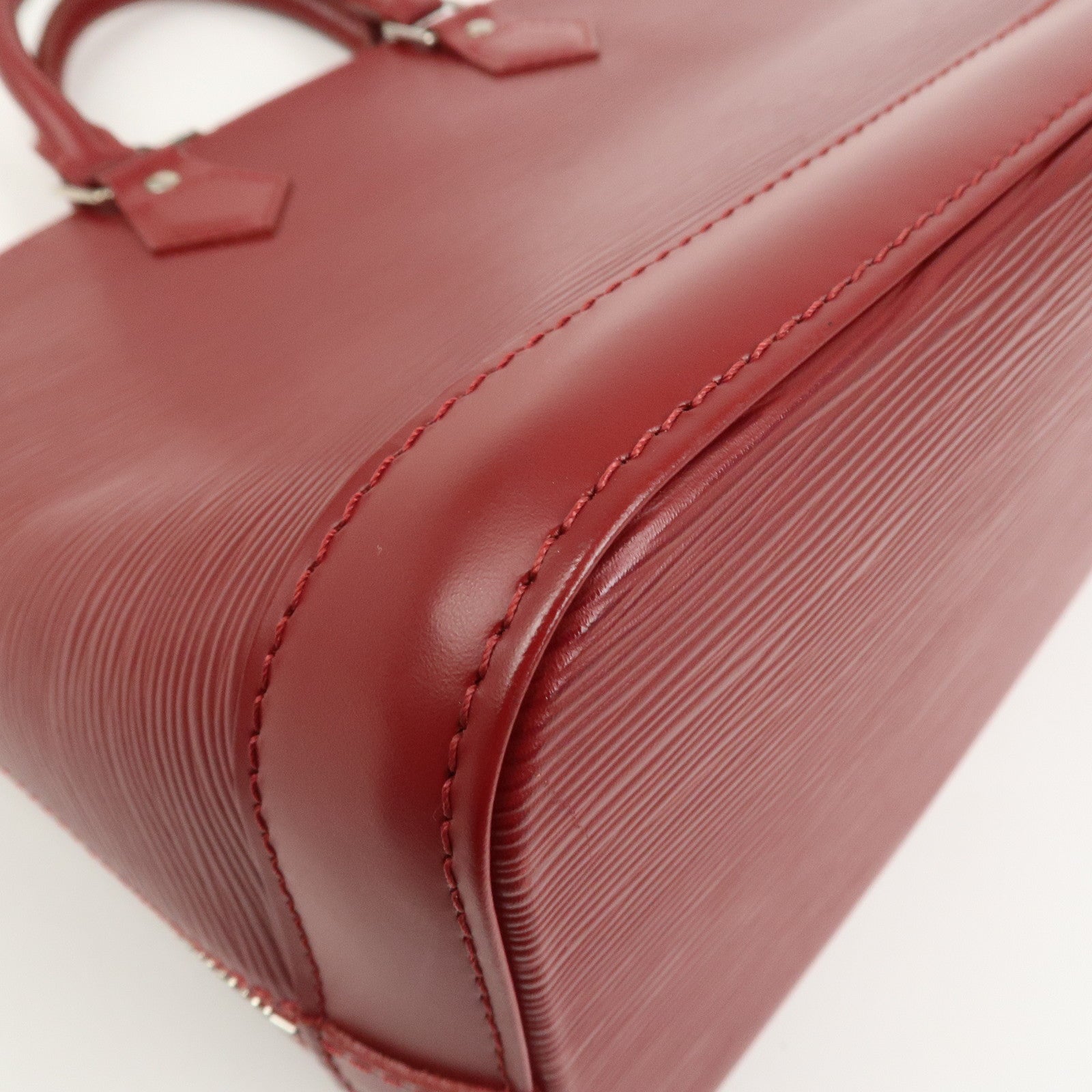 Louis Vuitton Epi Alma PM Leather Hand Bag Carmine M4058E