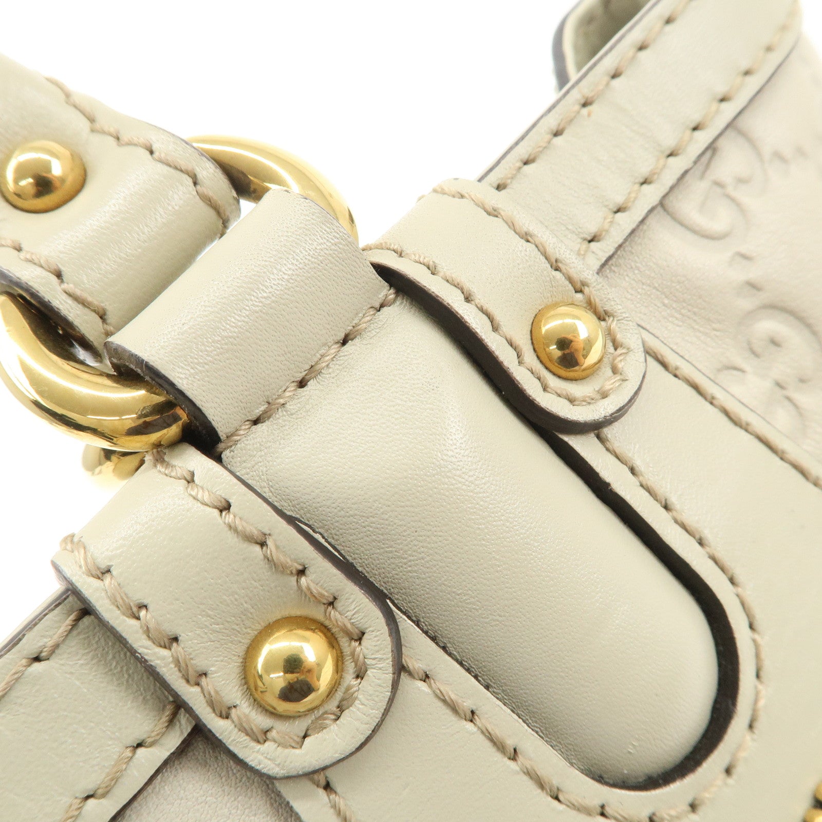 GUCCI Scarlett Guccissima Leather Tote Bag Hand Bag Beige 269953 Used