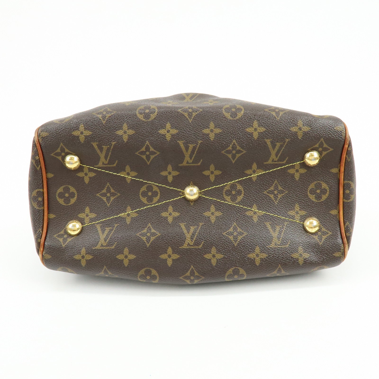 Louis Vuitton Monogram Tivoli PM Hand Bag Shoulder Bag Brown M40143