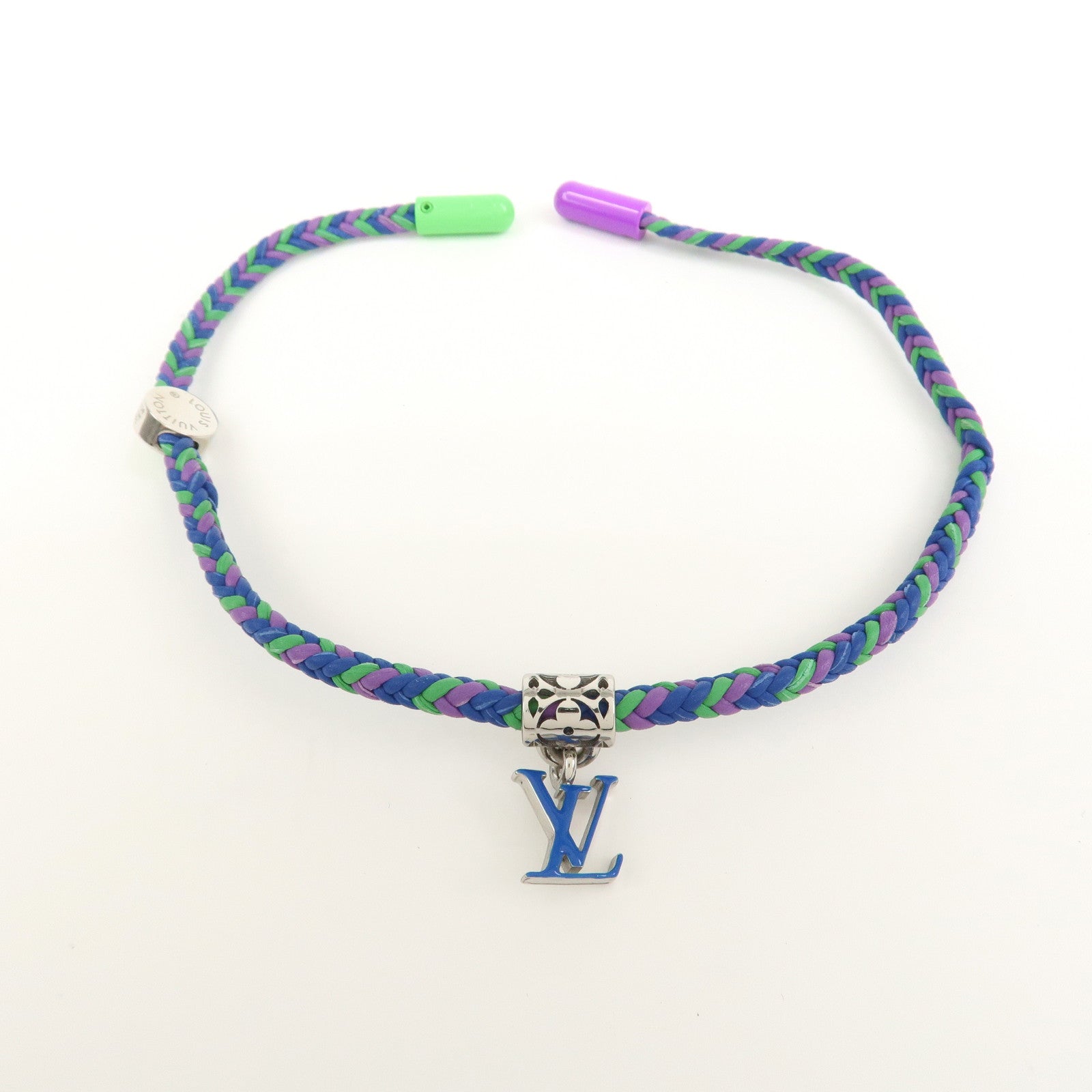 Louis Vuitton Leather Metal Bracelet Friendship Multicolor M0967