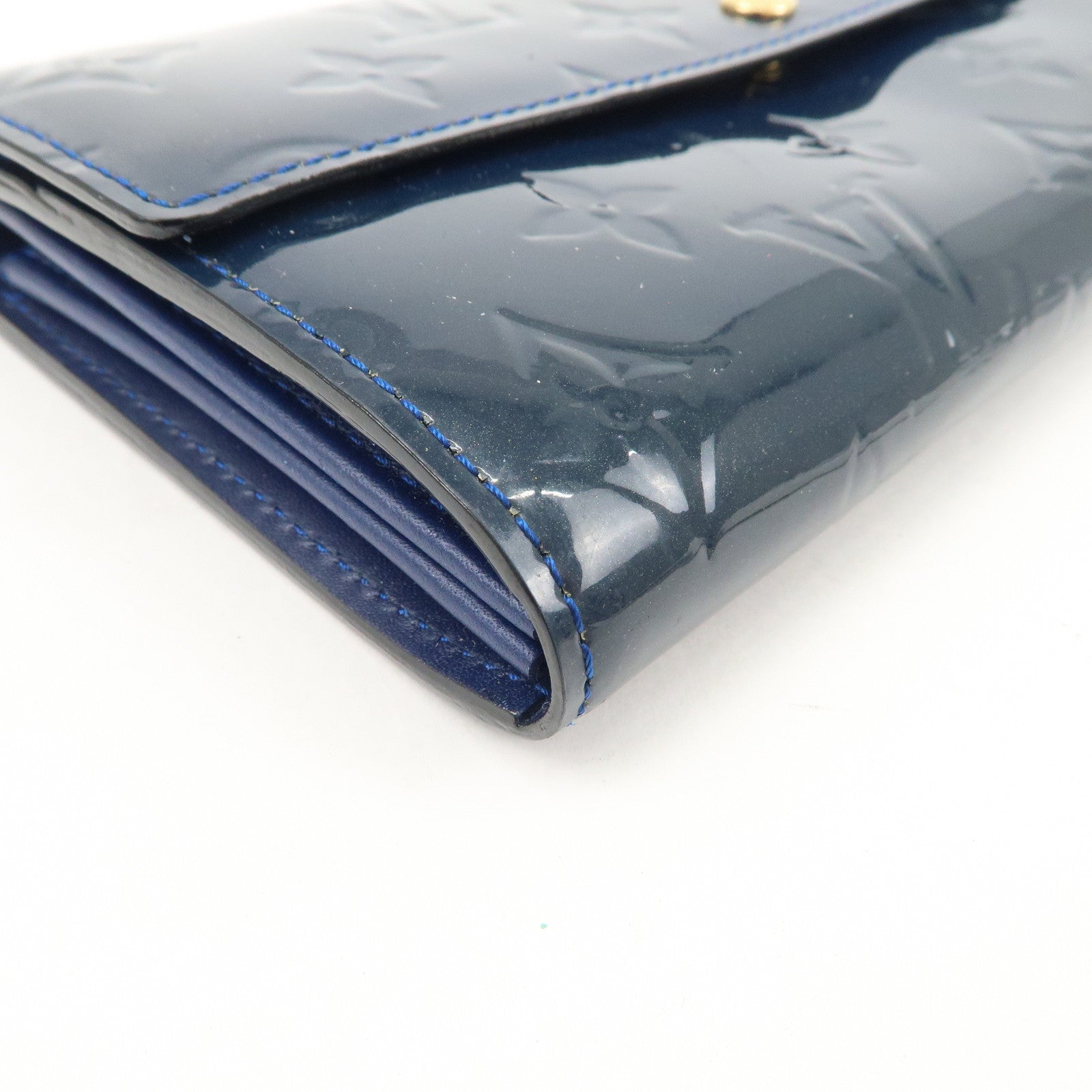 Louis Vuitton Monogram Vernis Leather Portefeuille Sarah Wallet M90049