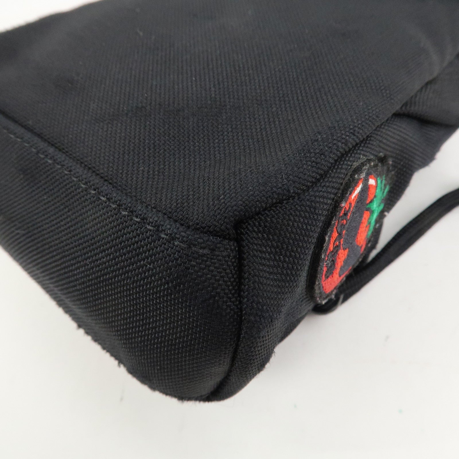 BALENCIAGA Logo Nylon Explorer Mini Shoulder Bag Black 656060