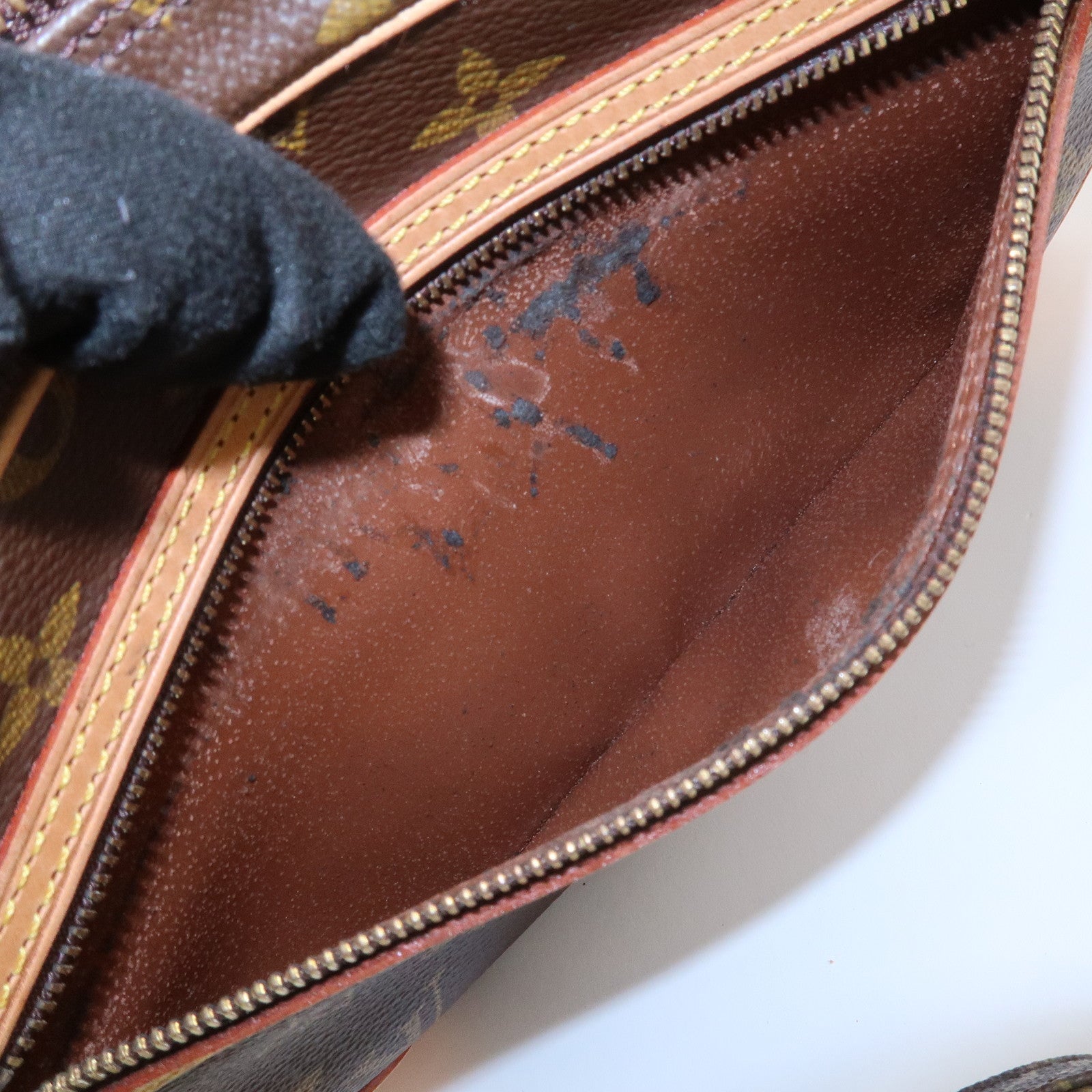 Louis Vuitton Monogram Marly Dragonne GM Clutch Bag Brown M51825