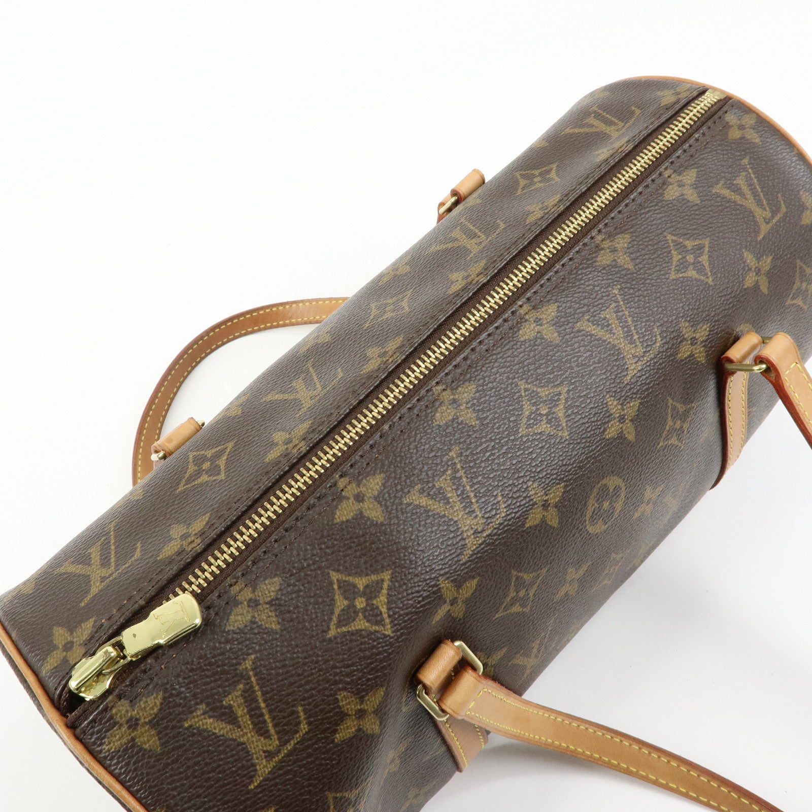 Louis Vuitton Monogram Papillon 30 Hand Bag Brown M51385