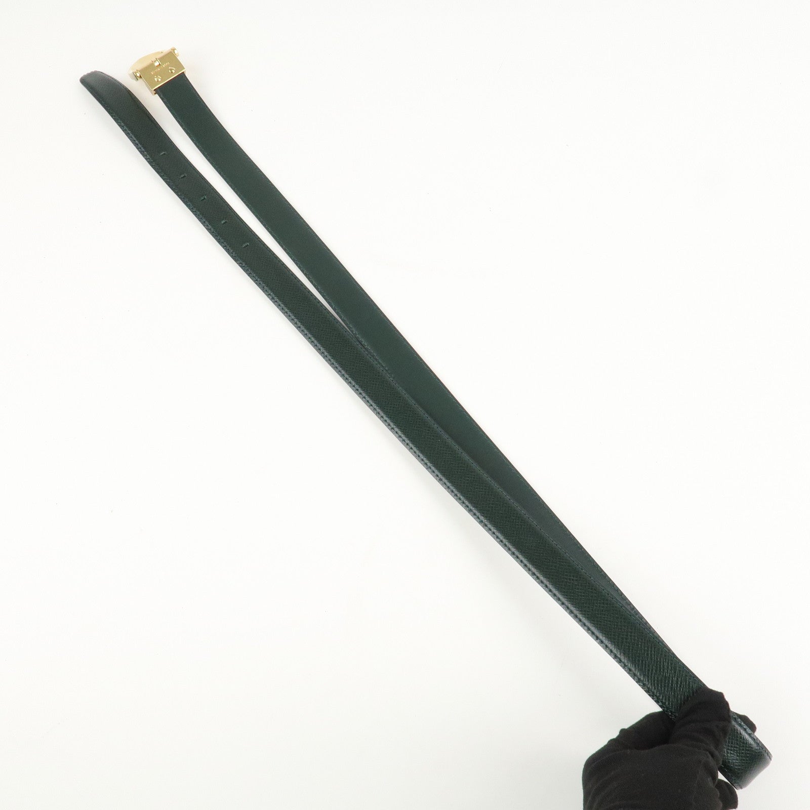 Louis Vuitton Taiga Leather Ceinture Belt Epicea M6845V