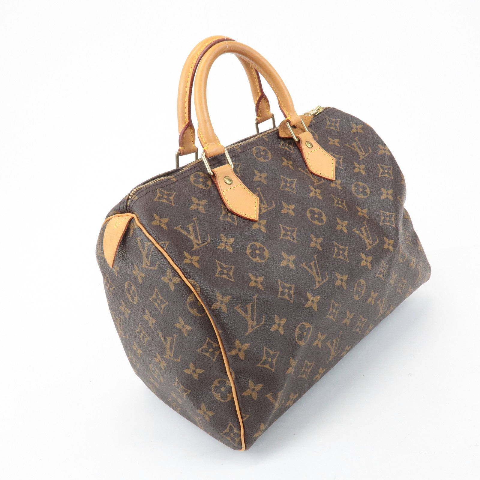 Louis Vuitton Monogram Speedy 30 Hand Bag Boston Bag M41526 Used