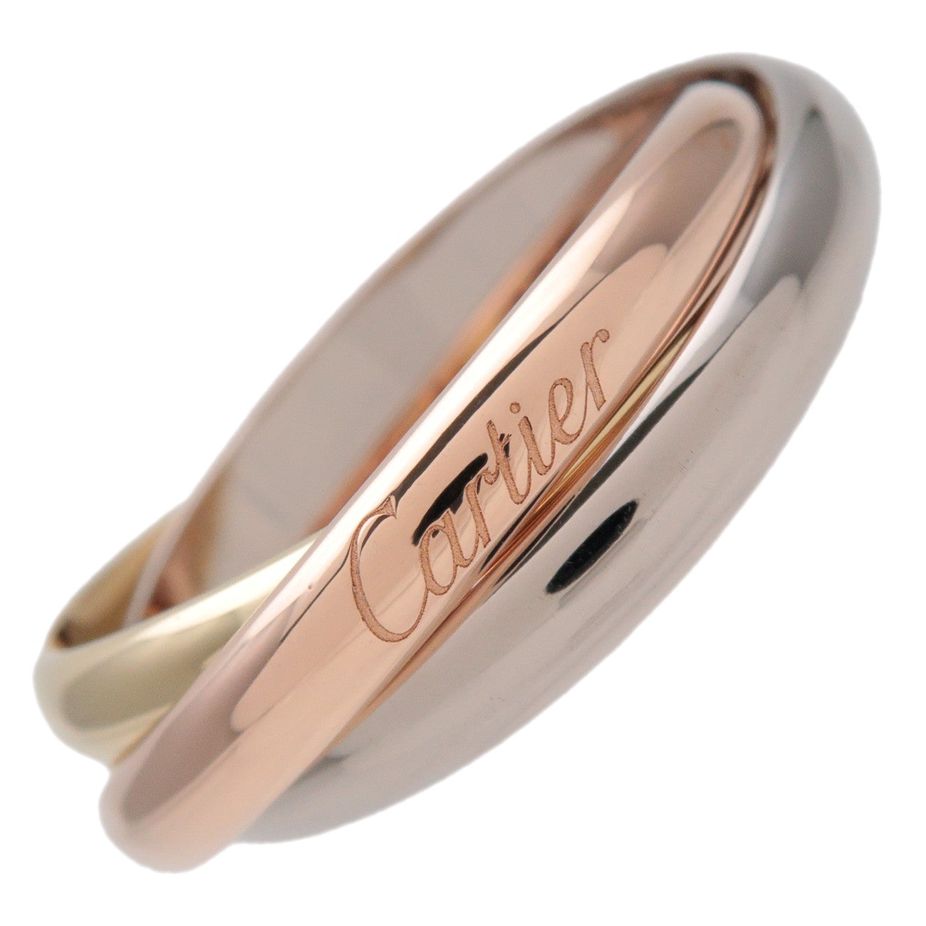 Cartier Trinity Ring MM K18 750YG/WG/PG #63 US10-10.5 EU63 HK23