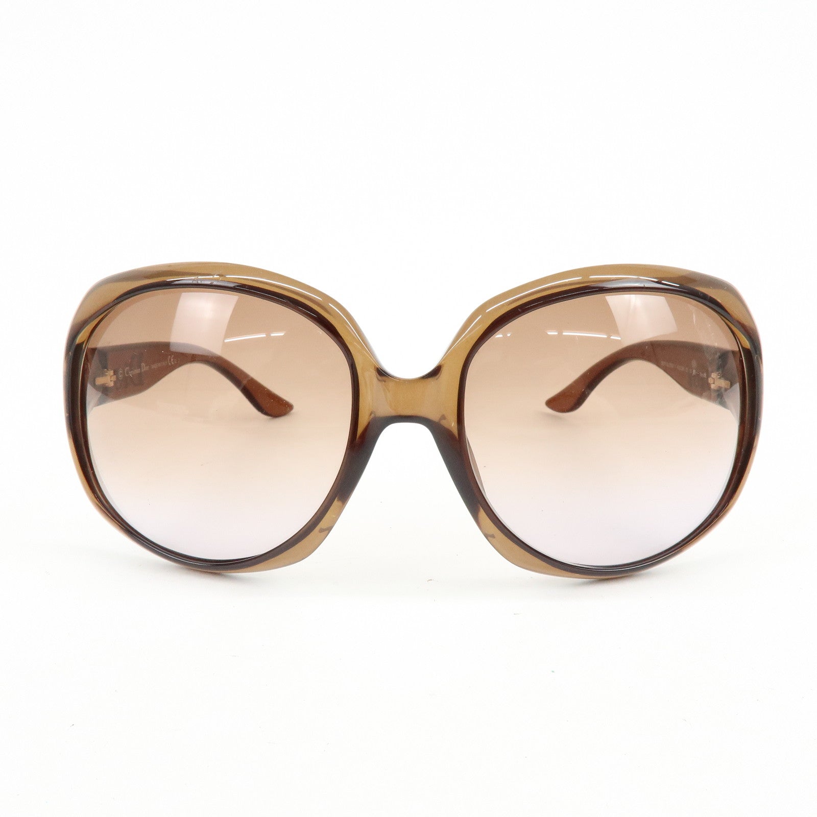 Christian Dior Glossy1 Plastic Sunglasses 62□20 120 Brown