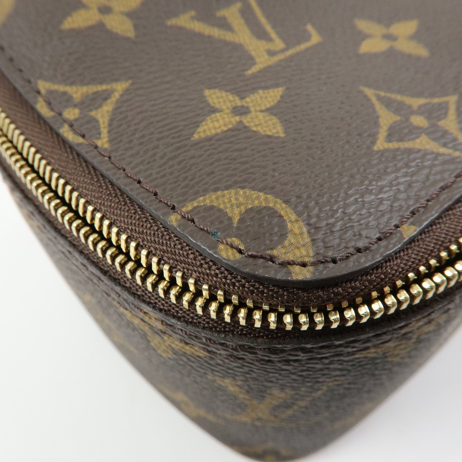 Louis Vuitton Monogram Cube de Rangement PM Pouch Brown M43688