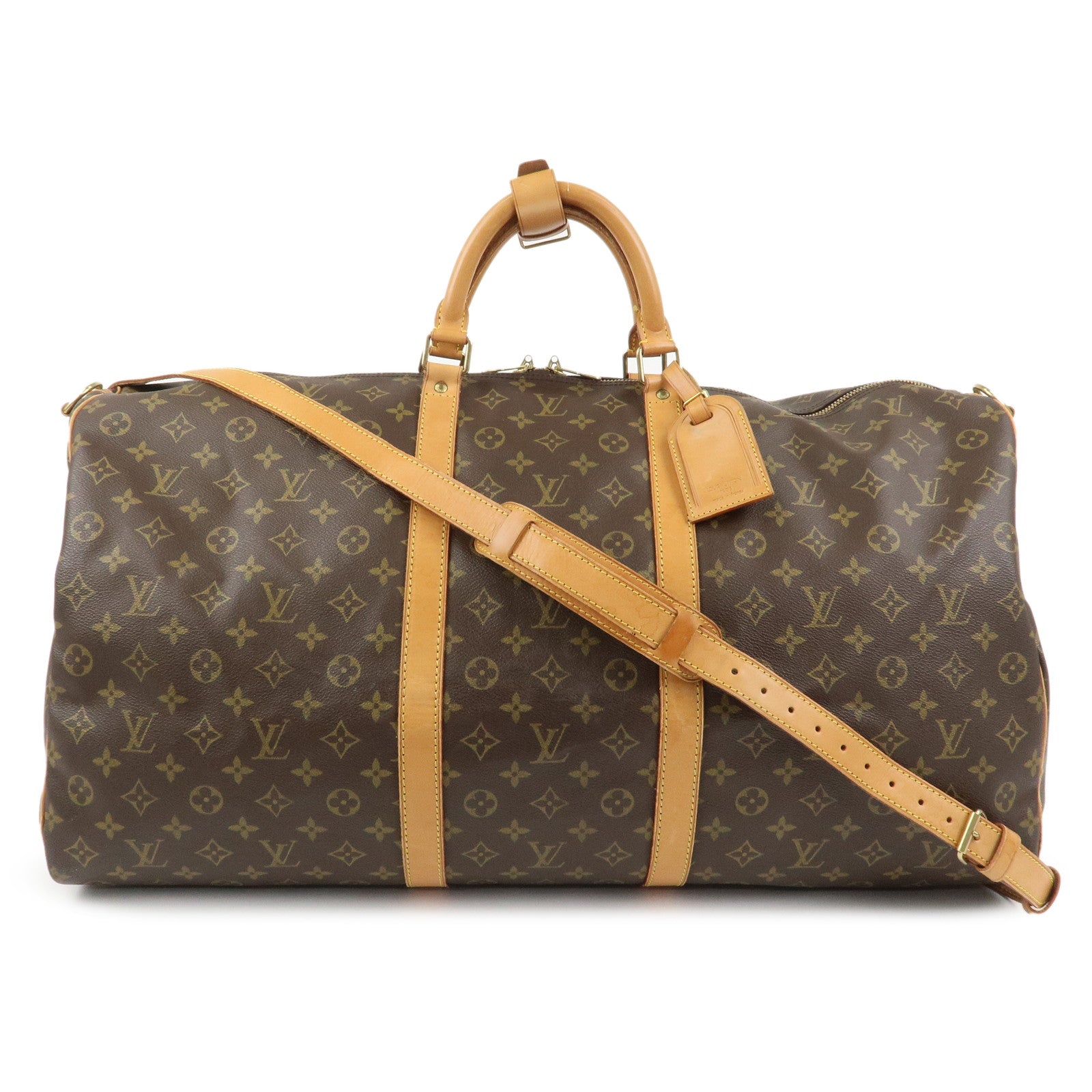 Louis Vuitton Monogram Keep All Bandouliere 60 Boston Bag M41412